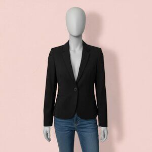 Gorgeous Fitted Rosebud Black Blazer